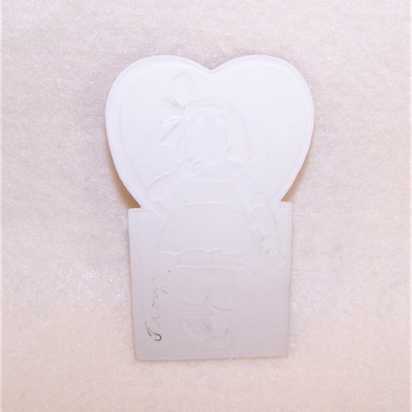 Antique Paper Valentines Day Card with Original Envelope | Little Girl