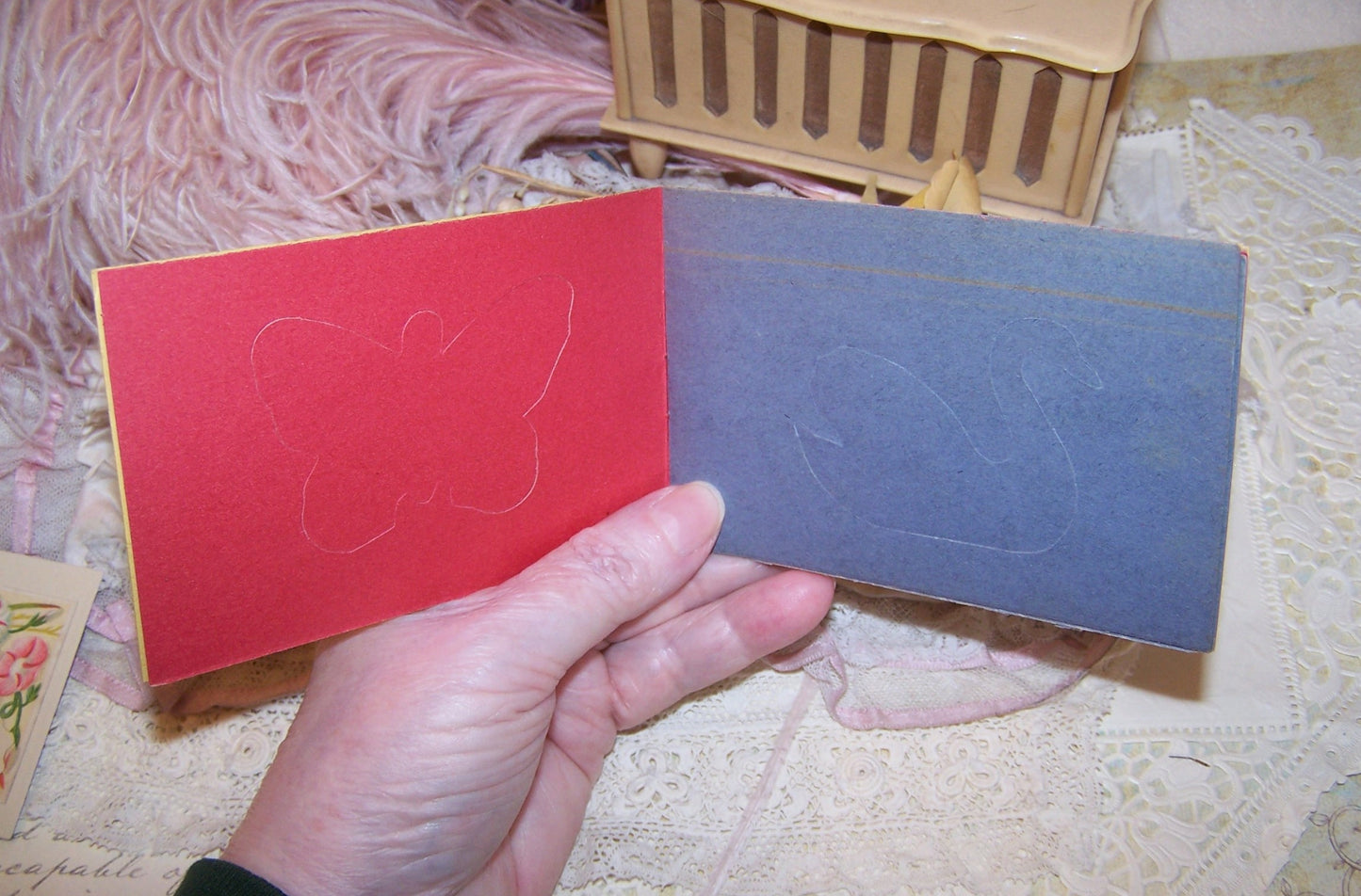 Unused 1920s Stencil Drawing Book for Children - Made in USA