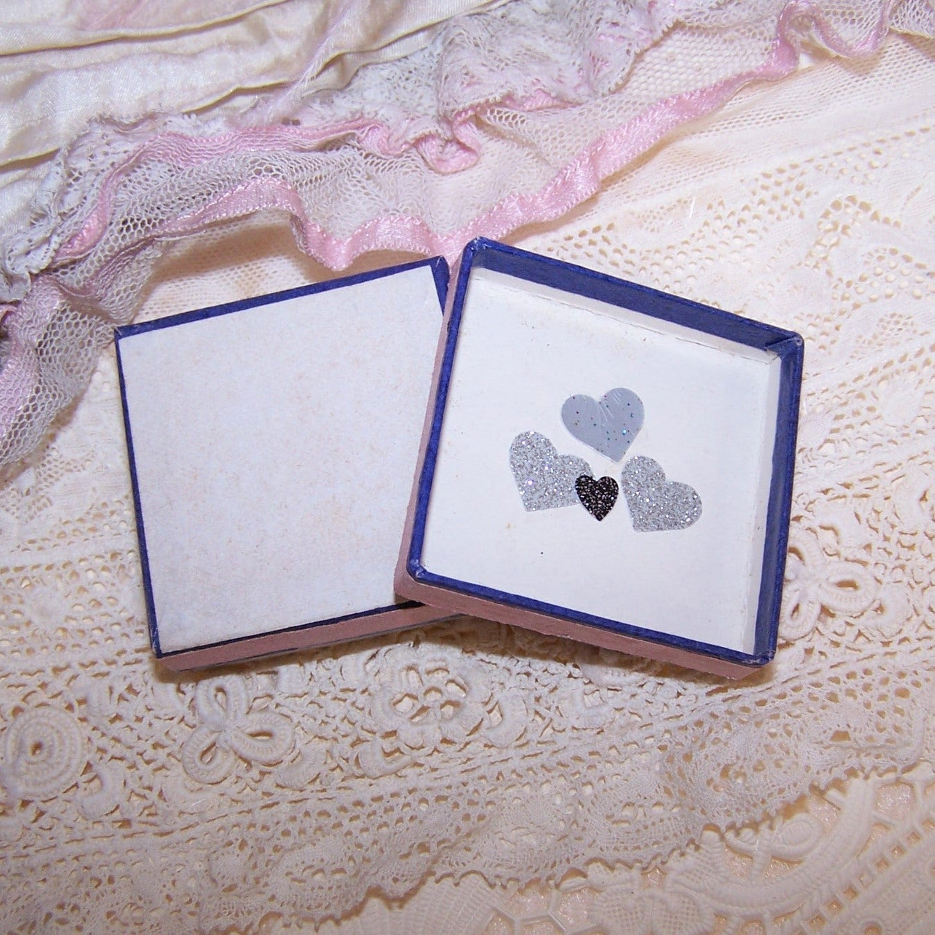 Repurposed Antique French Pharmacy Box | Little Girl in Pink