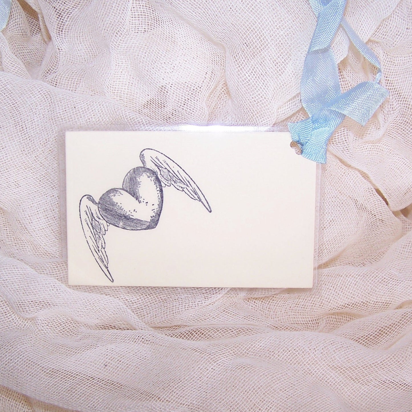 Mixed Media Gift Tag Ornament or Package Tie | Compliments of the Season