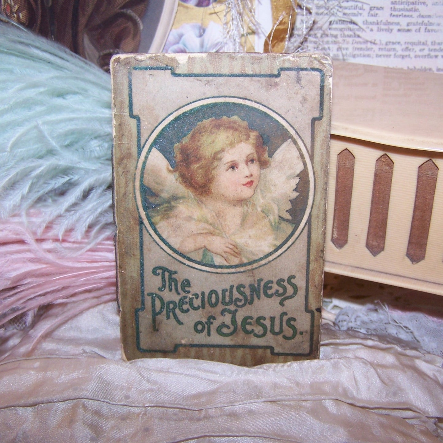 Antique Poetry Booklet - The Preciousness of Jesus | Lovely Angel Graphics