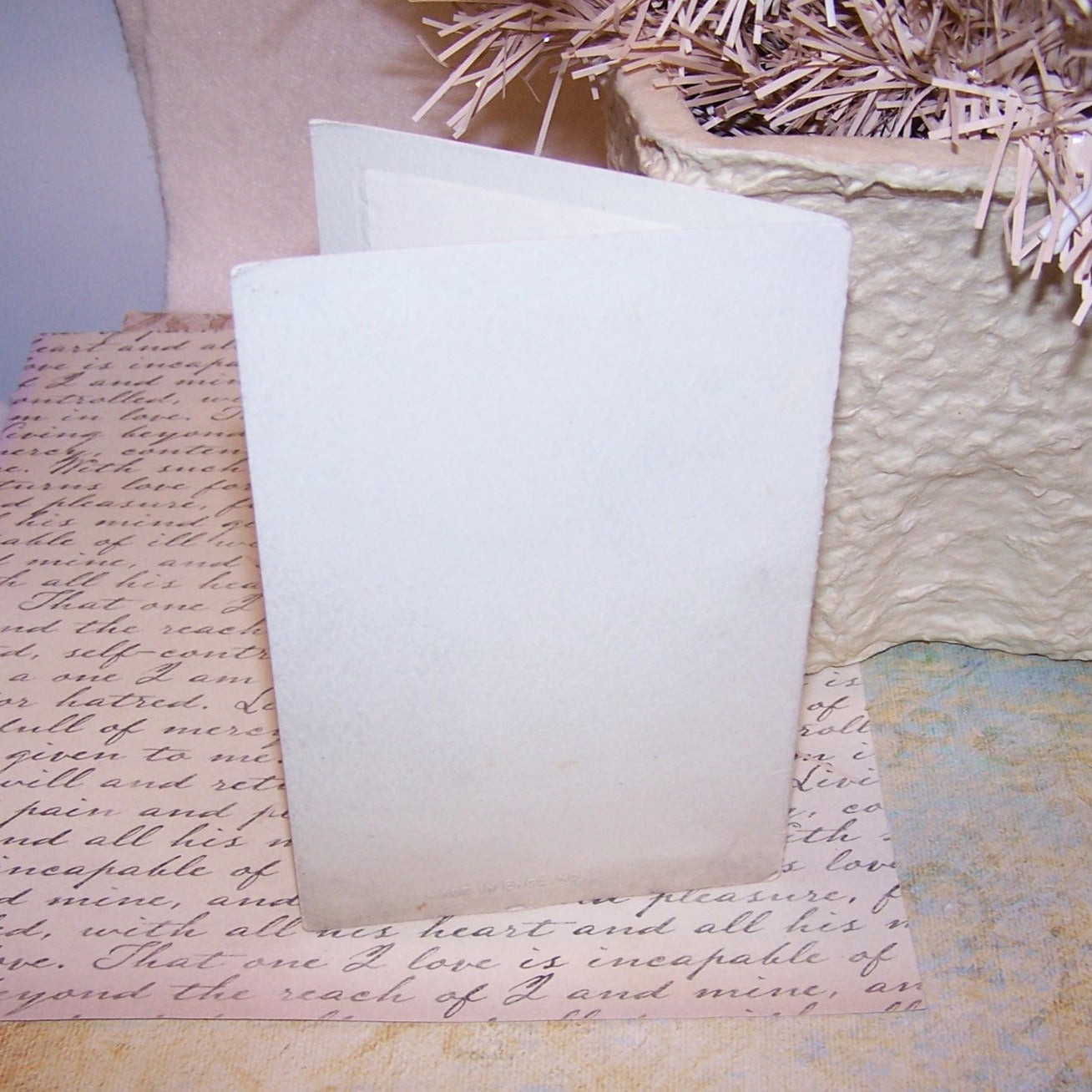 Repurposed 21st Birthday Greeting Card - Handpainted Florals
