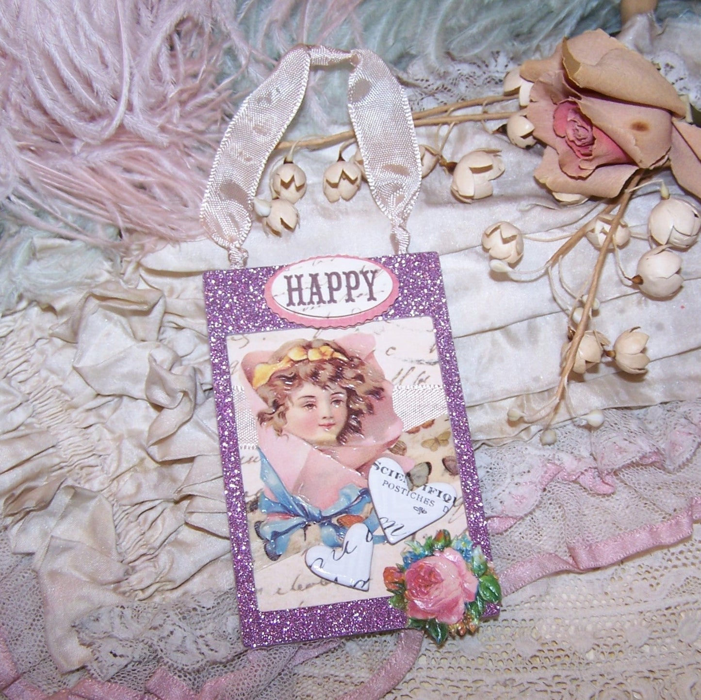 Handcrafted Mixed Media All Occasion Ornament | Happy Anything Day