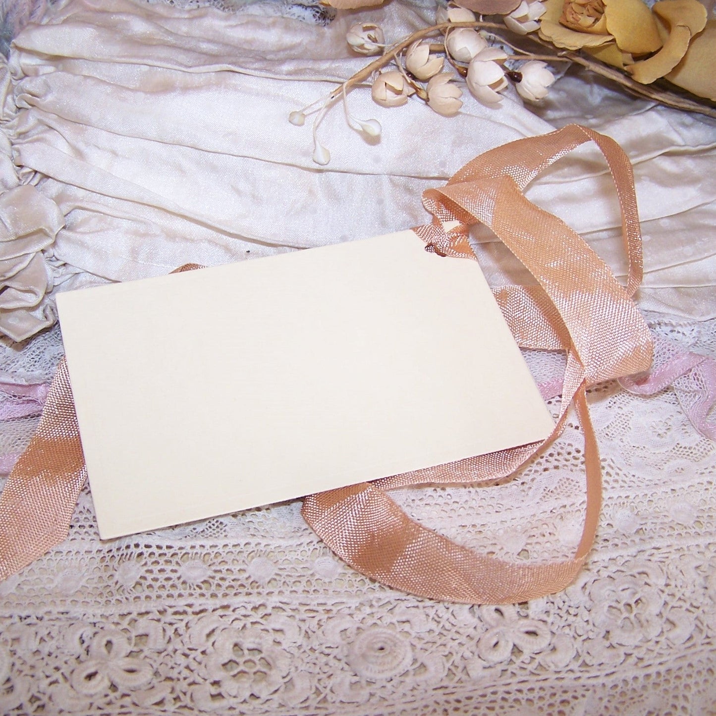Mixed Media Gift Tag or Package Tie | WITH LOVE AND FIND WISHES