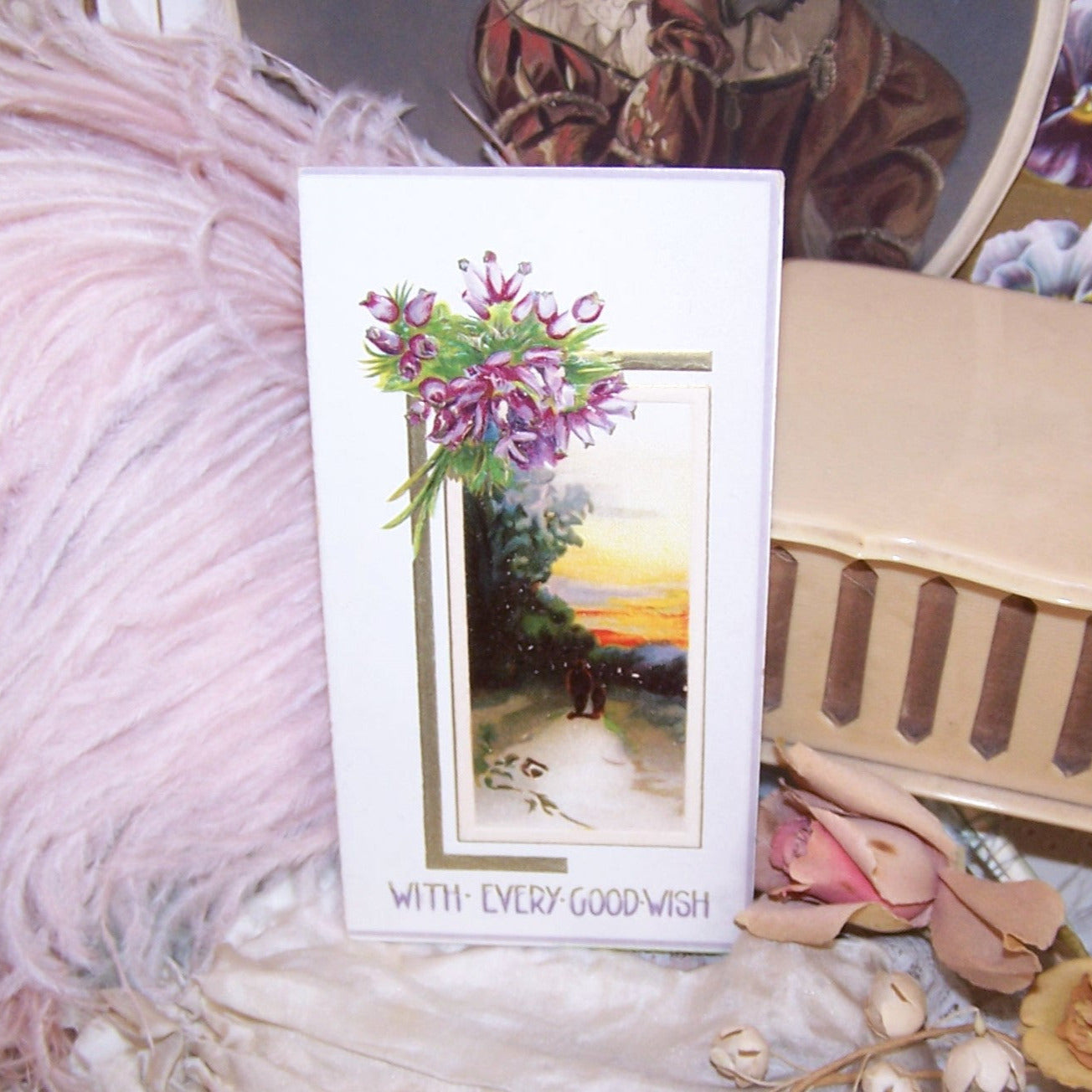 Raphael Tuck & Sons Antique Christmas Greeting Card