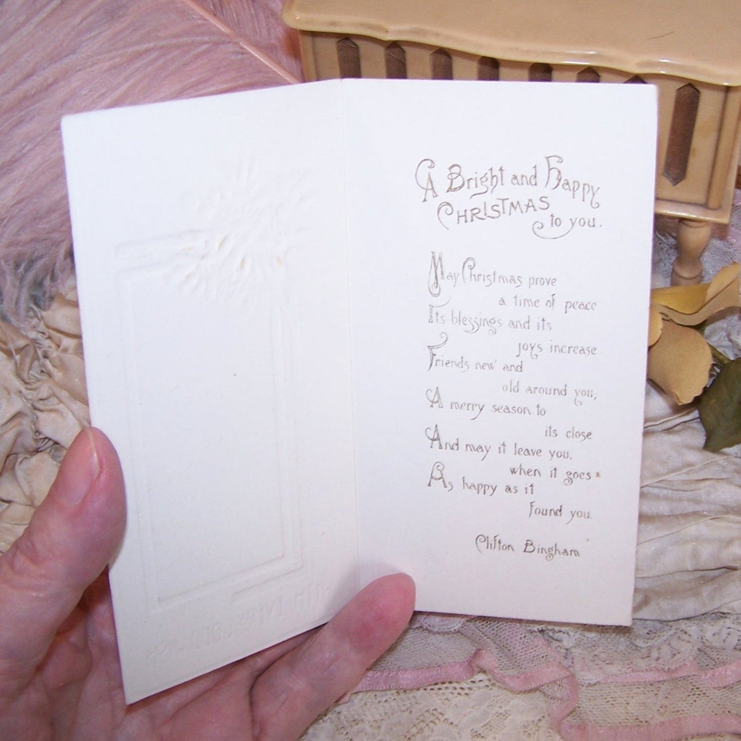 Raphael Tuck & Sons Antique Christmas Greeting Card