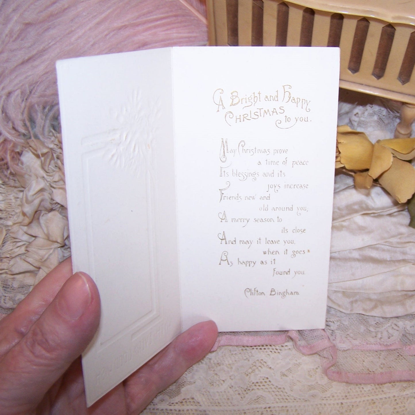 Raphael Tuck & Sons Antique Christmas Greeting Card