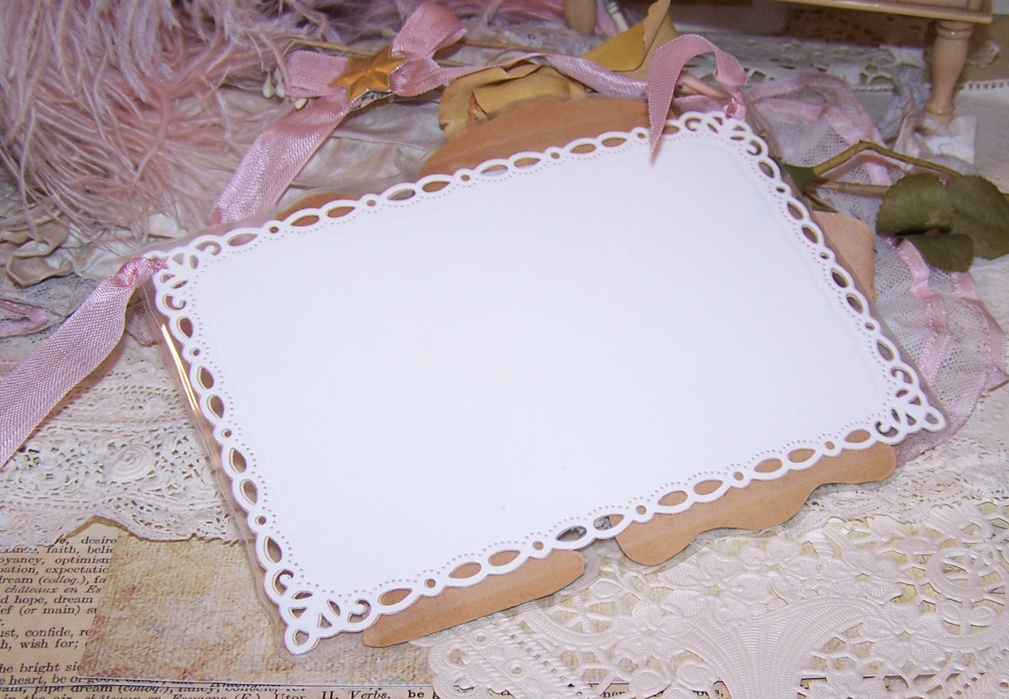 Upcycled Greeting Card - To Greet You on St Valentines Day