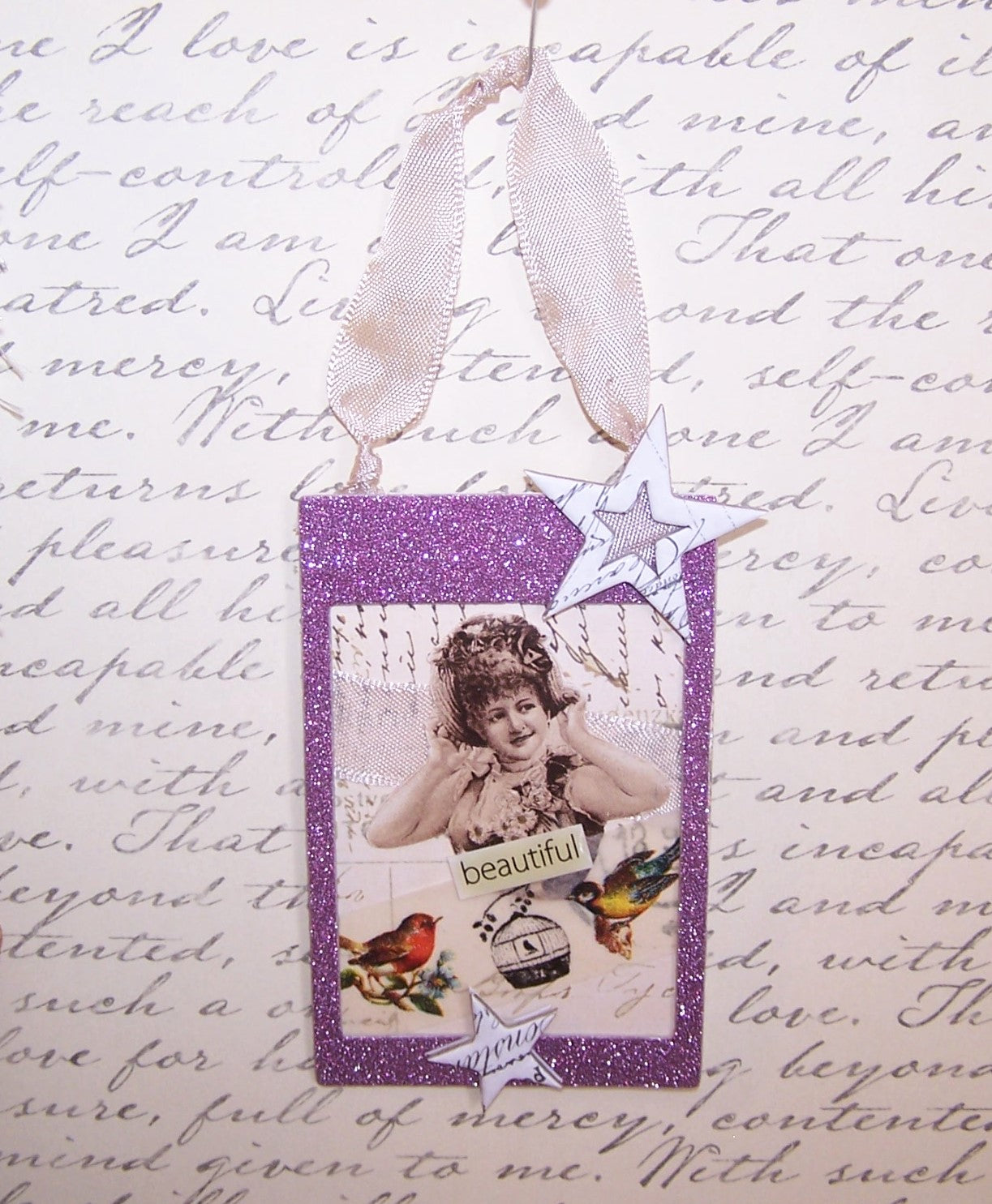 Mixed Media Any Occasion Ornament / Gift Tag | Beautiful