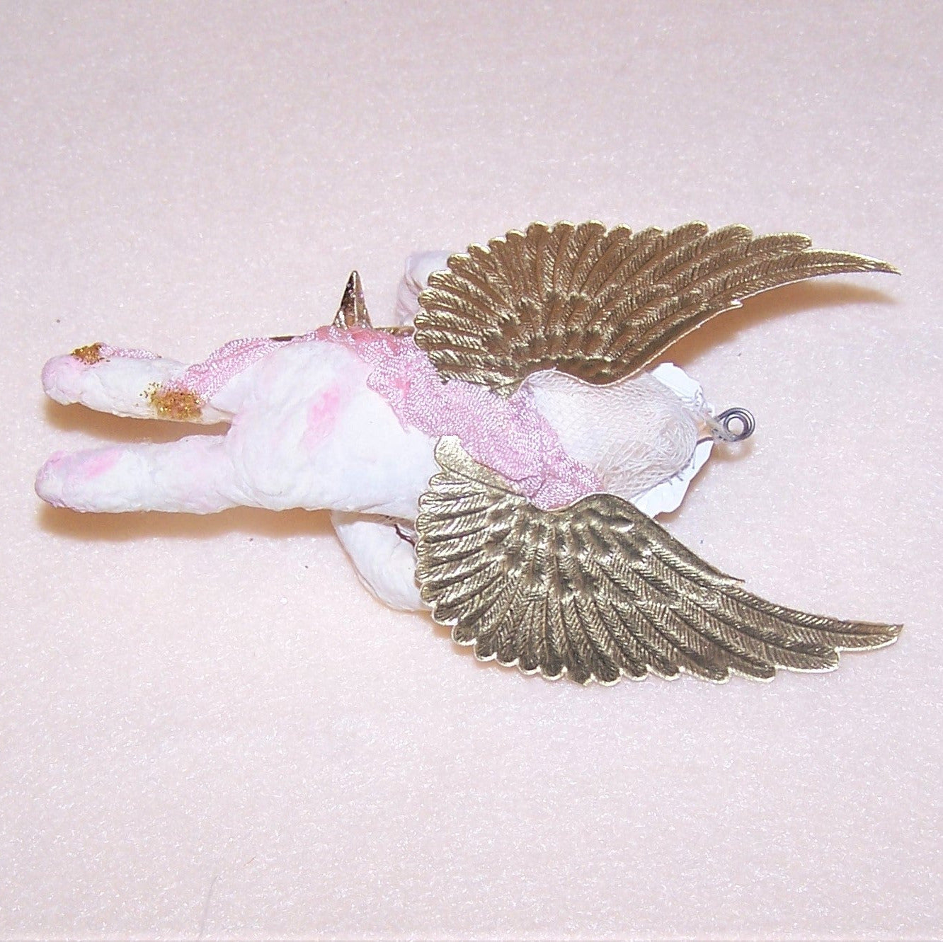 Victorian Revival Spun Cotton Angel Ornament | LOVE