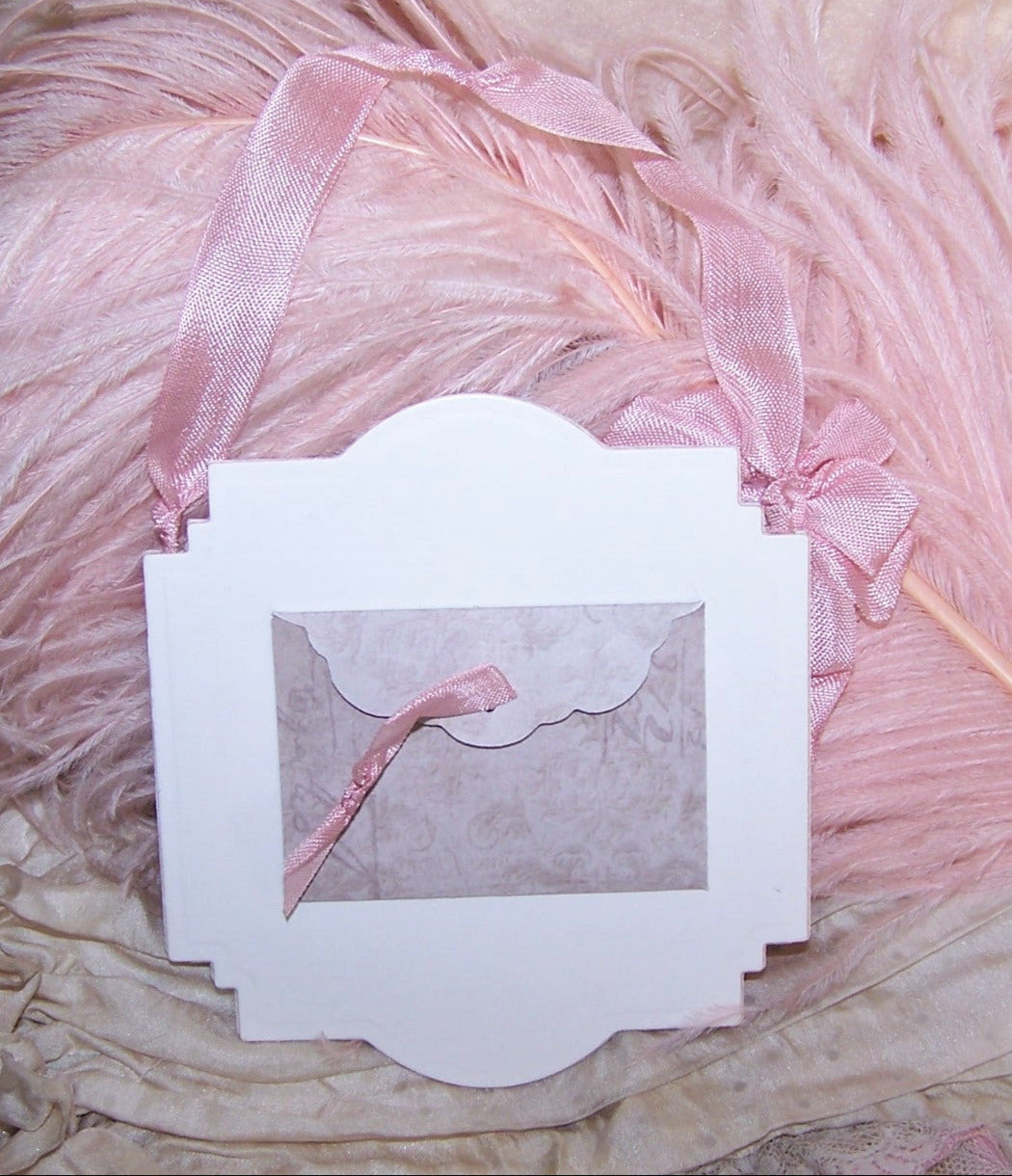 Mixed Media Gift Card or Package Decoration | Angel Ornament - LOVE FOREVER