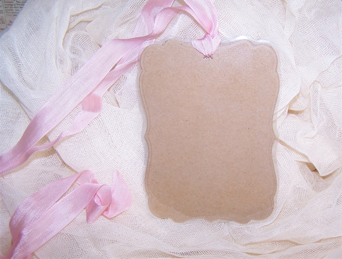 Mixed Media Gift Tag or Package Tie | A HAPPY BIRTHDAY
