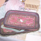 Antique French Ribbonwork Boudoir Tray with Rococo Ribbon Trim