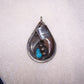 Vintage Unsigned Navajo Native American Sterling Silver Turquoise Pendant