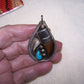 Vintage Unsigned Navajo Native American Sterling Silver Turquoise Pendant