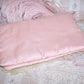 Art Deco Hanky Holder - Peach Satin, Lace and Petit Point Embroidery