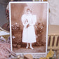 Antique Cabinet Card Photograph - The Graduate | Lovely Lady with Flowers