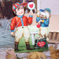 Art Deco German Mechanical Valentine - Horse Racing Jockey with Dog