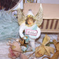 Victorian Revival Spun Cotton Angel Ornament | CELEBRATE