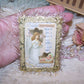 Mixed Media Gift Card or Ornament | Guardian Angel Watching Baby