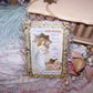 Mixed Media Gift Card or Ornament | Guardian Angel Watching Baby