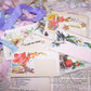 Mixed Media Floral Gift Tag or Package Tie | Any Occasion Design