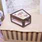 Repurposed Mixed Media Glass Trinket Box - A Gift for You