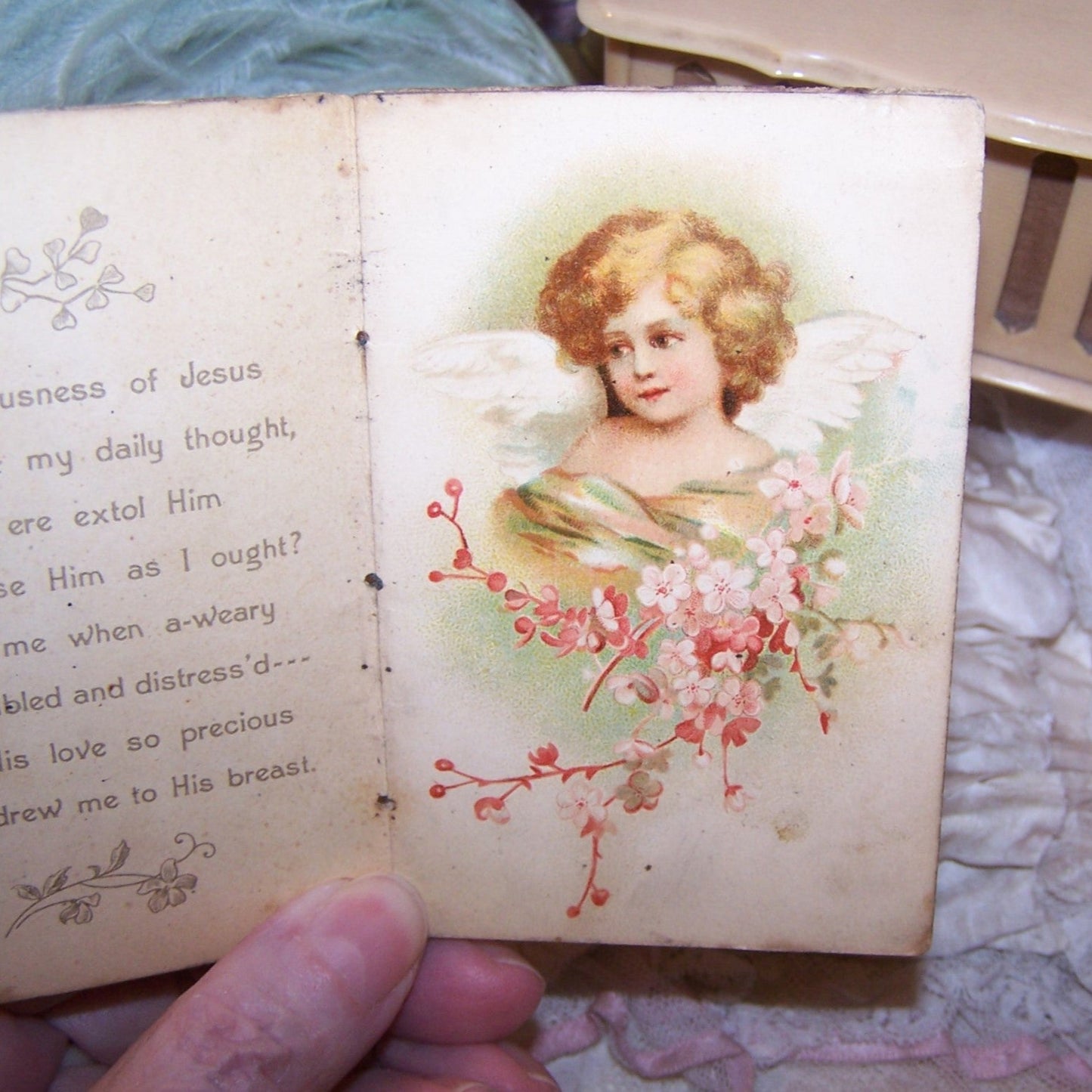 Antique Poetry Booklet - The Preciousness of Jesus | Lovely Angel Graphics