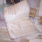 Handpainted Antique French Moire Taffeta Hanky Holder - Needs TLC
