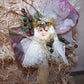 Victorian Revival Mixed Media Tassel Ornament - Burgundy Angel
