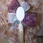 Victorian Revival Mixed Media Tassel Ornament - Burgundy Angel