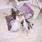 Victorian Revival Mixed Media Tassel Ornament - Burgundy Angel