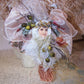 Victorian Revival Mixed Media Tassel Ornament - Fall Colors Angel