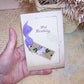 Repurposed 21st Birthday Greeting Card - Handpainted Florals