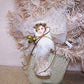 Victorian Revival Mixed Media Tassel Ornament - Gold Angel