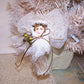 Victorian Revival Mixed Media Tassel Ornament - Gold Angel
