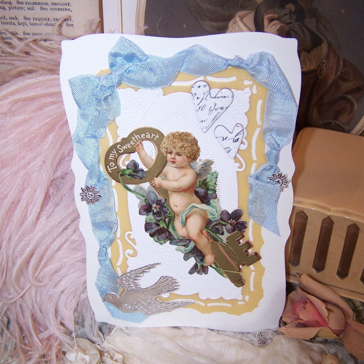 Victorian Revival Greeting Card - TO MY SWEETHEART | Cupid Graphics