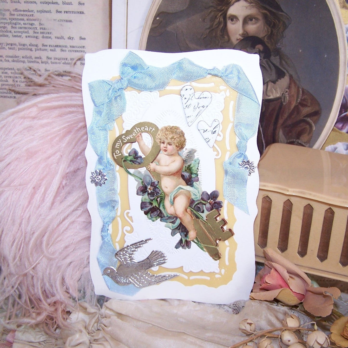 Victorian Revival Greeting Card - TO MY SWEETHEART | Cupid Graphics