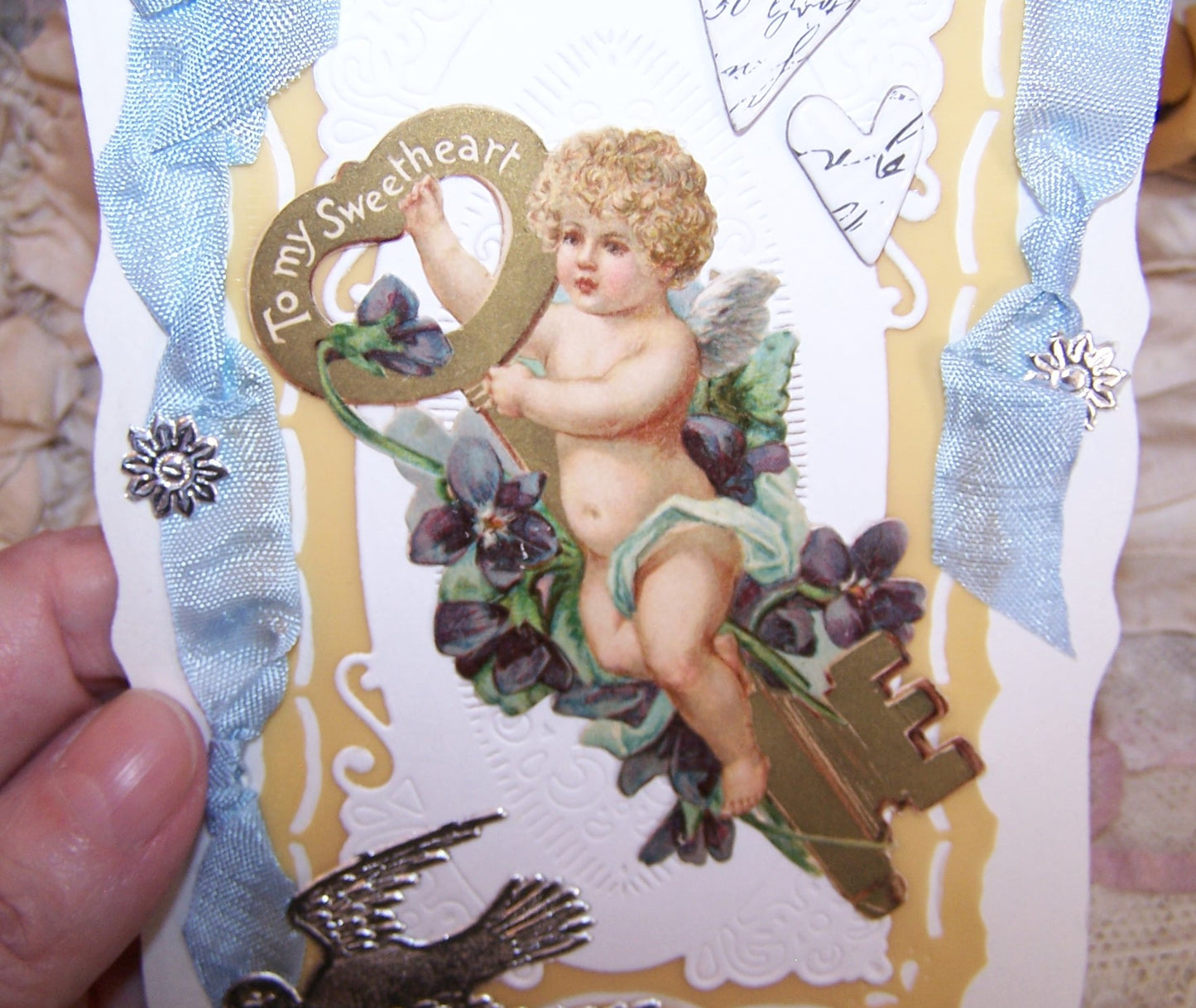 Victorian Revival Greeting Card - TO MY SWEETHEART | Cupid Graphics