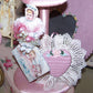 Handcrafted Chenille Ornament - For the Dear Little Baby Girl