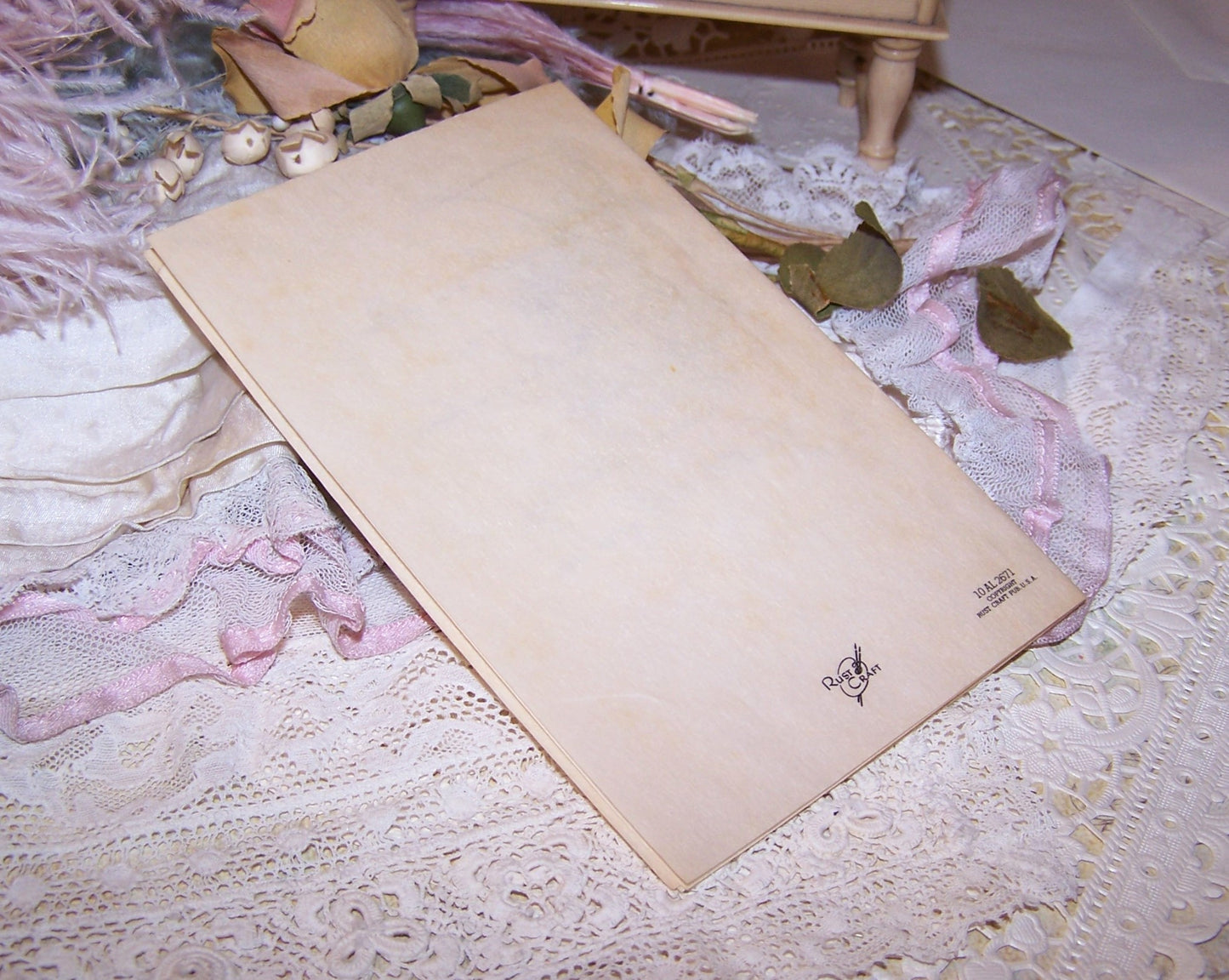 Unused Vintage Greeting Card - Thinking of You | Thoughts are Often with You