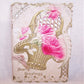 Antique Victorian Embossed Greeting Card - Hearty Greetings