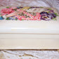 ART DECO Celluloid Jewelry Box - Purple Velvet Interior | 3 Ring Slot