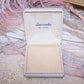 Cream Silk/Velvet Jewelry Box for Pin Brooch - Jaccards St Louis MO | Pink Roses Top