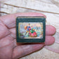 Antique Made in italy Italian Jewelry / Trinket / Display Box - Ice Skating Scene