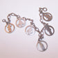 Creed Sterling Silver 7" Charm Bracelet with 6 Religious Saints Charms