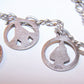 Creed Sterling Silver 7" Charm Bracelet with 6 Religious Saints Charms
