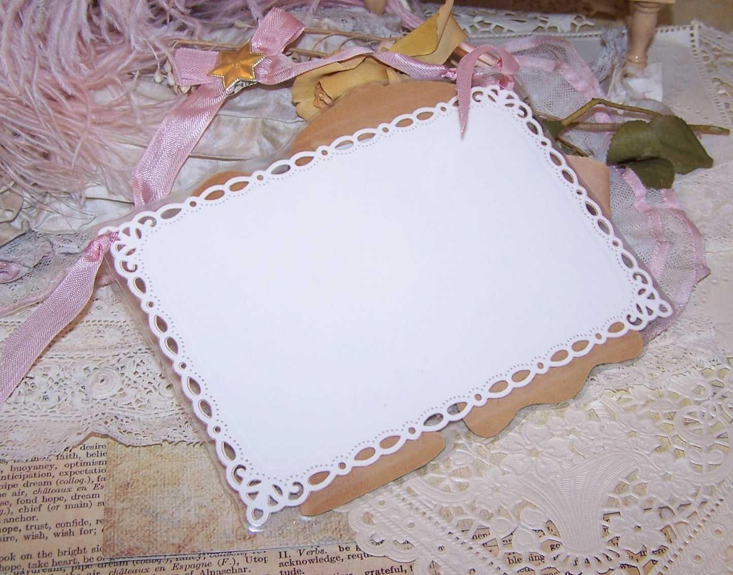 Upcycled Greeting Card - To Greet You on St Valentines Day