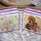 Repurposed Antique French Pharmacy Pill Box - Our Lady of the Scapular