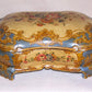 Italian Tole Handpainted Wood Box - Large with Lots of Florals